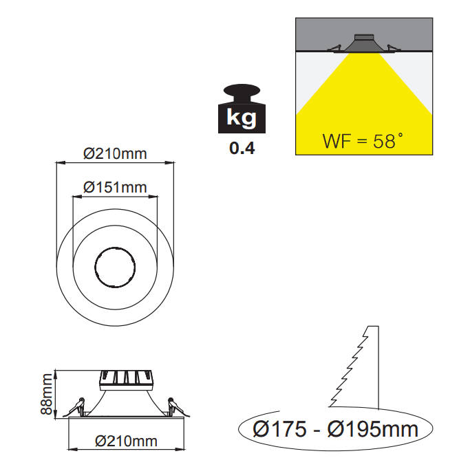 Artemis 210 IP – Dessins techniques