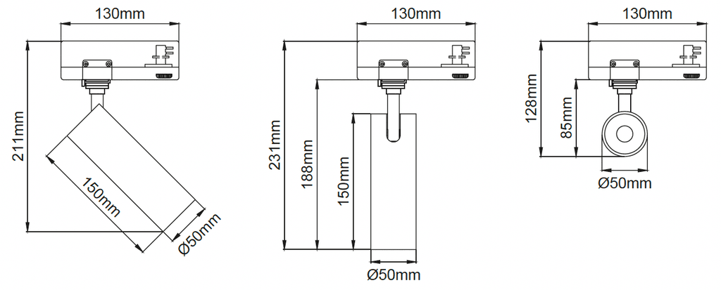 Silindir Deep 50 – Dessins techniques