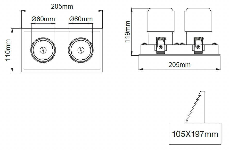 Miniflux – Dessins techniques
