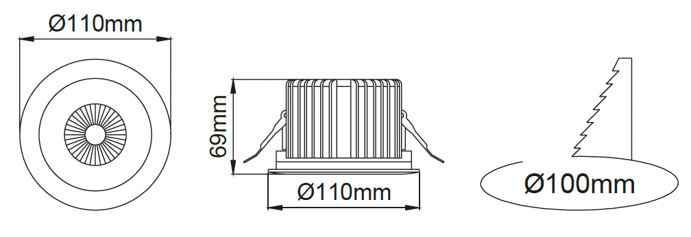 Cub Opto Midi – Dessins techniques
