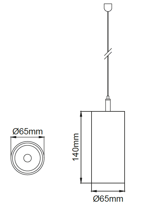Silindir Deep Opto 65 – Dessins techniques