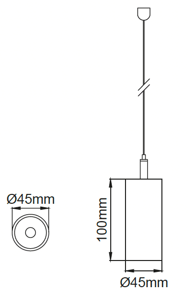 Silindir Deep Opto 45 – Dessins techniques