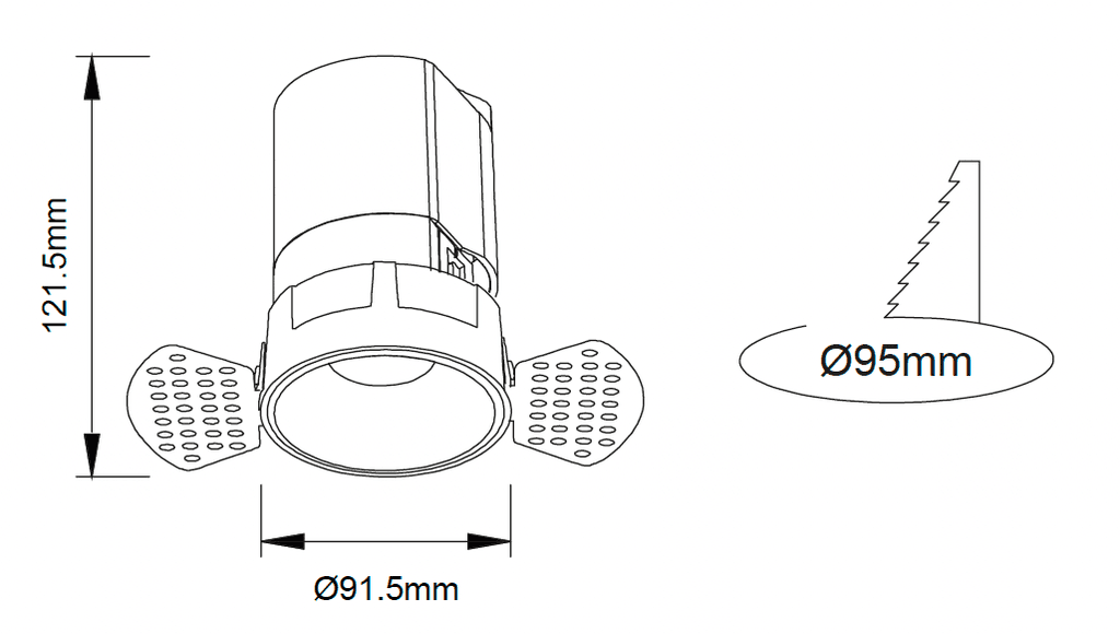 Indo Trimless Maxi – Technical Drawings