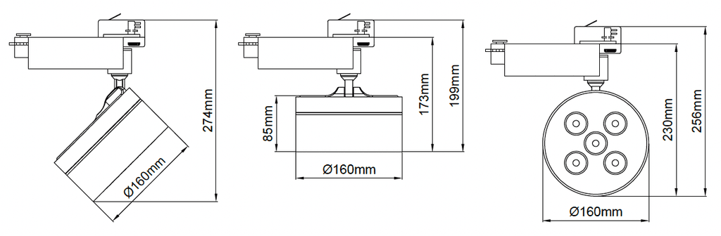 Cosmos RGBW – Dessins techniques