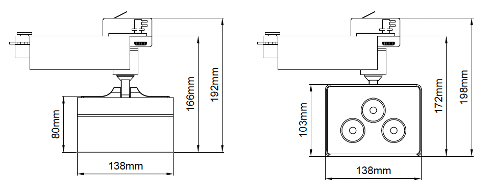 Cosmos RGBW – Dessins techniques