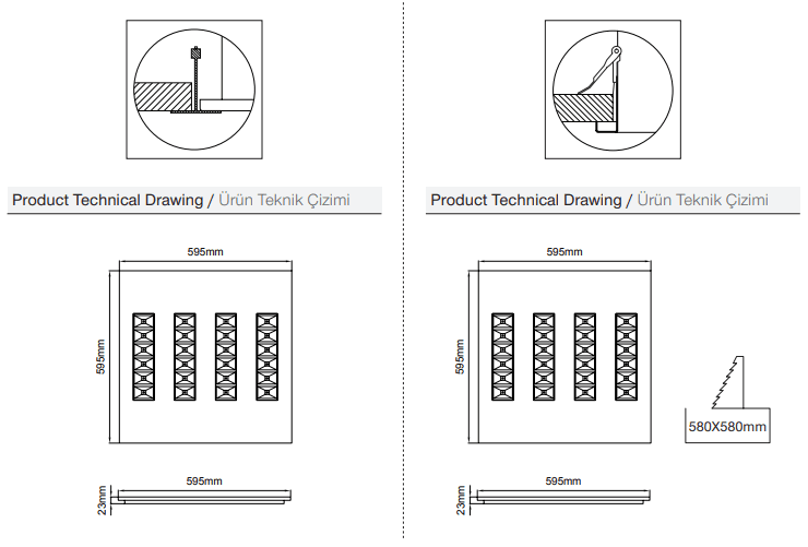 Spade – Dessins techniques