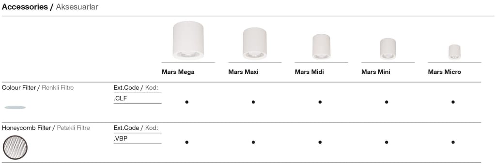 Mars Midi – Accessories