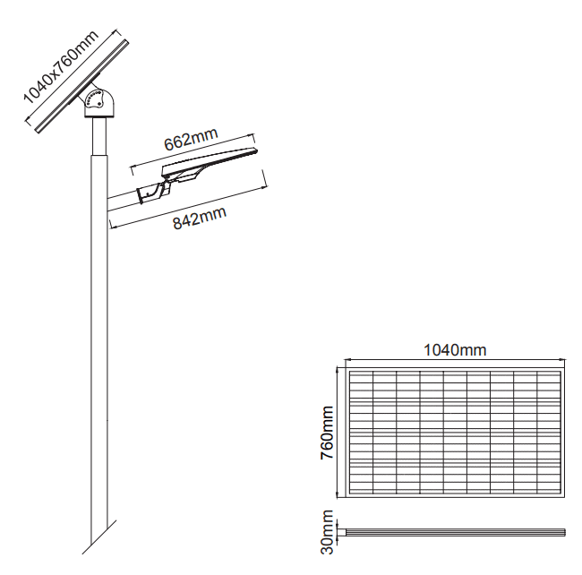 Quasar Mini Solar – Dessins techniques (2/2)