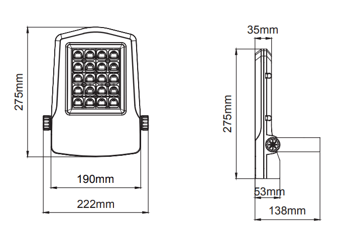 Falcon Mini PR – Technical Drawings